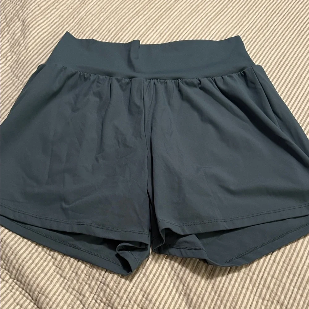 HALARA Women's High-Rise Athletic Skort — Slate Teal - Picture 1 of 6